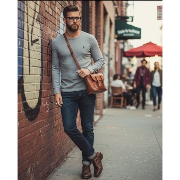 Polo Ralph Lauren Super Light Ribbed Waffle Utility Base Layer Top Gray XL - Picture 7 of 10